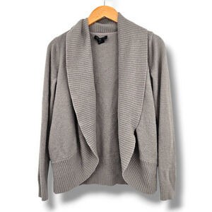 Rachel Zoe Women's Open‎ Front Cocoon Chenille Soft Cardigan Gray Size Medium